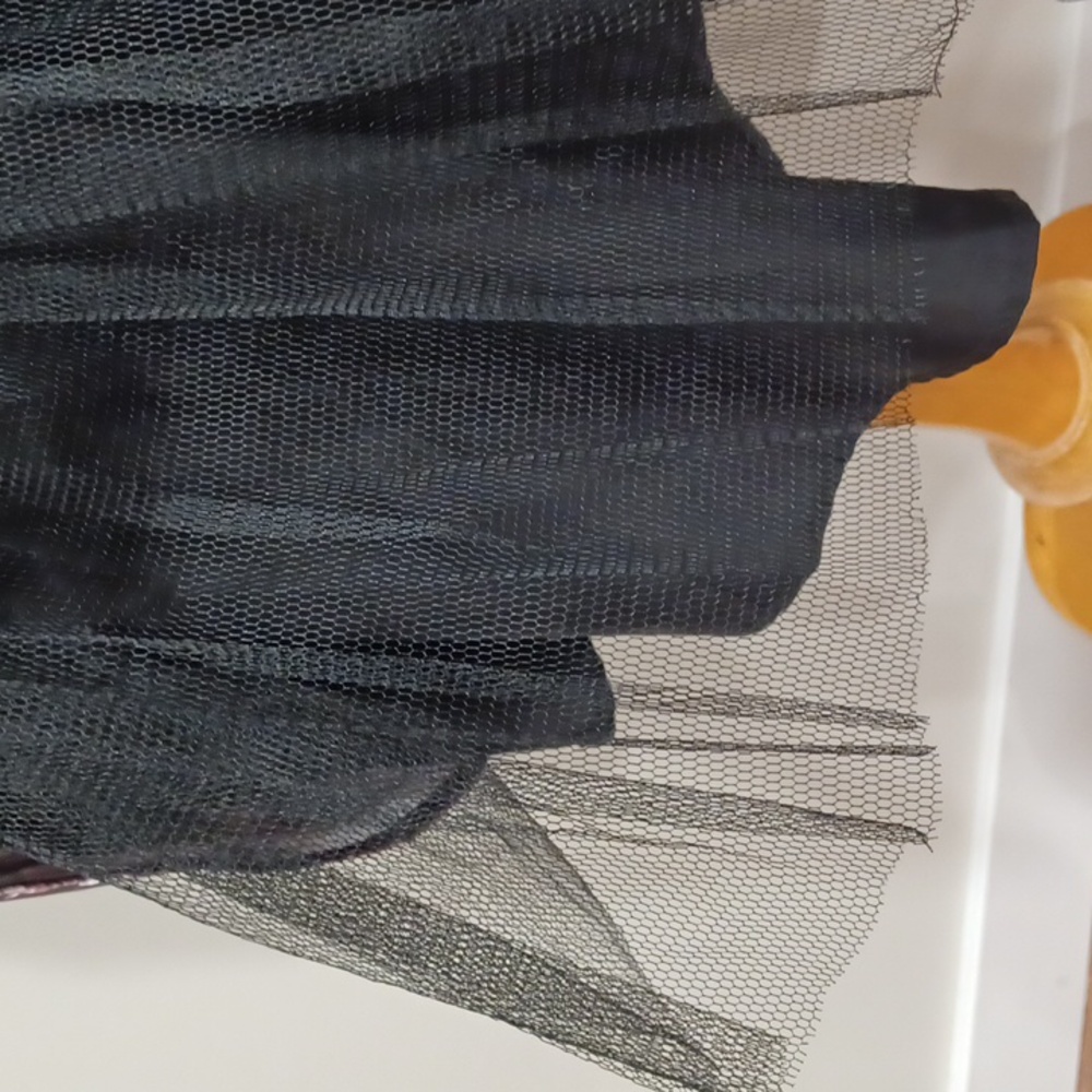 Le Chateau Floral Satin & Crinoline Circle Skirt- Sz. 10 - Picture 6 of 11